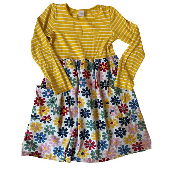 Hanna Andersson Dress‎ Sz 150 (12) Long Sleeve Floral - Picture 1 of 6